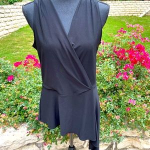 Black, sleeveless, Tunic, size M